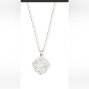 Kendra Scott Kacey Silver Filigree alone Necklace